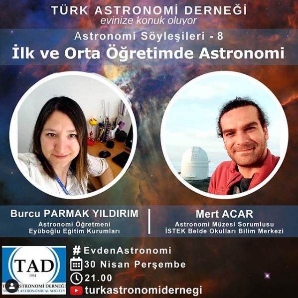TAD Evden Astronomi 8 - İlk ve Orta Öğretimde Astronomi